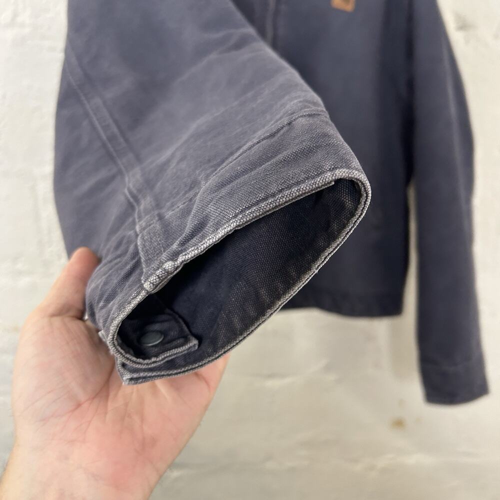 Vintage Carhartt Blanket-Lined Detroit Jacket “Petrol Blue” J204 PTB - Picture 10 of 15
